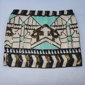 Sequin Mini Skirt